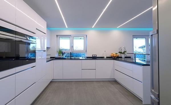 Nuten-Profil, U-hoch AU-03-12 für 12 - 13,3 mm LED Stripes, Silber-matt, eloxiert, 2000 mm