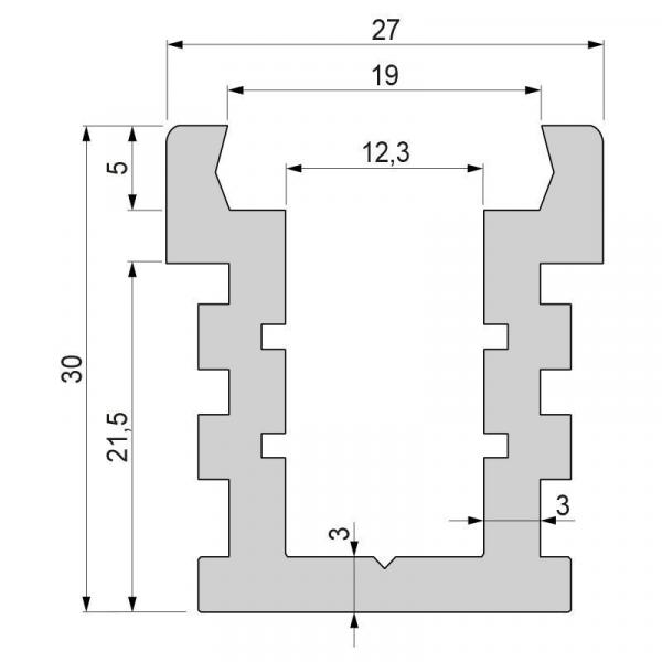 IP-Profil, U-hoch, befahrbar EU-01-12