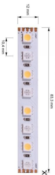 Deko-Light Flexibler LED Stripe, 5050-96-24V-RGB+3000K-5m