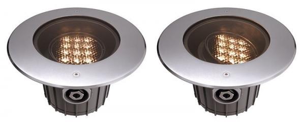 Bodeneinbauleuchte, Soft Flex 18, spannungskonstant, symmetrisch, 220-240V AC/50-60Hz, Leistung / Le