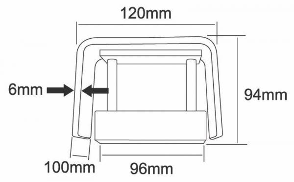 Abdeckung Crateris I Holz Grau Braun