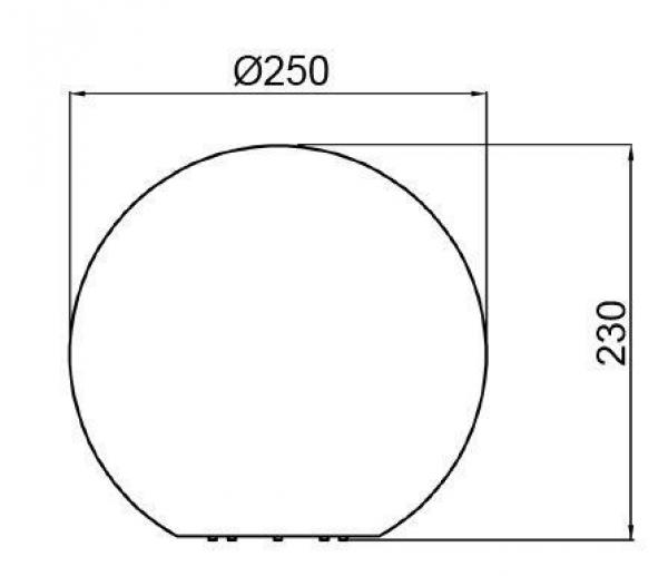 Stehleuchte, Kugelleuchte Granit 25, 220-240V AC/50-60Hz, E27, 1x max. 20,00 W