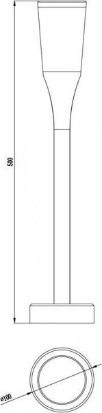 Stehleuchte, Bessma II, 100-240V AC/50-60Hz, Leistung / Leistungsaufnahme: 9,00 W / 9,60 W