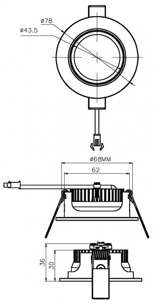 COB-68-350mA-4000K-rund-flach