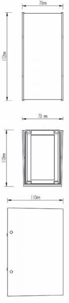 Wandaufbauleuchte, Arcturus I, 220-240V AC/50-60Hz, Leistung / Leistungsaufnahme: 5,50 W / 6,00 W