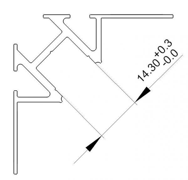 Fliesen-Profil Ecke innen EV-01-12