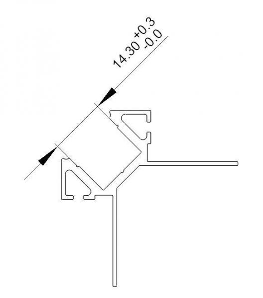 Fliesen-Profil Ecke außen EV-02-12