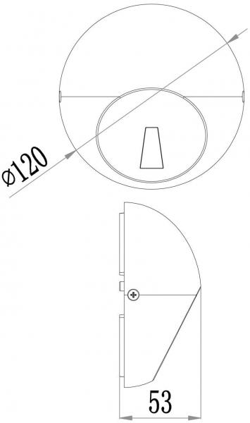 Wandaufbauleuchte, Aquilae, 100-240V AC/50-60Hz, Leistung / Leistungsaufnahme: 3,00 W / 3,50 W