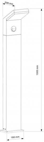 Stehleuchte, Tucanae Motion, 110-240V AC/50-60Hz, Leistung / Leistungsaufnahme: 16,00 W / 18,00 W