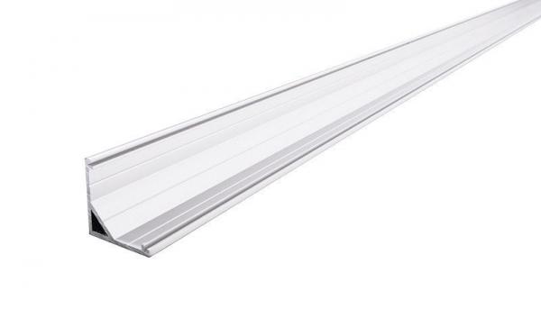 Eck-Profil AV-03-12 für 12 - 13,3 mm LED Stripes, Weiß, eloxiert, 2000 mm