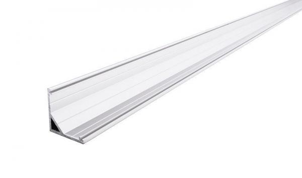 Eck-Profil AV-03-12 für 12 - 13,3 mm LED Stripes, Weiß, eloxiert, 3000 mm