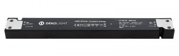 Deko-Light Netzgerät, LONG-FLAT, CV, LT-45-24, spannungskonstant, 220-240V AC/50-60Hz, 24V DC, 0-187