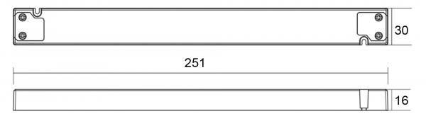 Deko-Light Netzgerät, LONG-FLAT, CV, LT-45-24, spannungskonstant, 220-240V AC/50-60Hz, 24V DC, 0-187