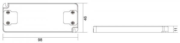 Deko-Light Netzgerät, FLAT, CC, UT500mA/6W, stromkonstant, 220-240V AC/50-60Hz, 2-12V DC, 500 mA, 1,