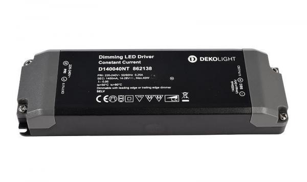 Deko-Light Netzgerät, BASIC, DIM, CC, D140040NT/40W, stromkonstant, dimmbar: Phasenan-/abschnitt, 22