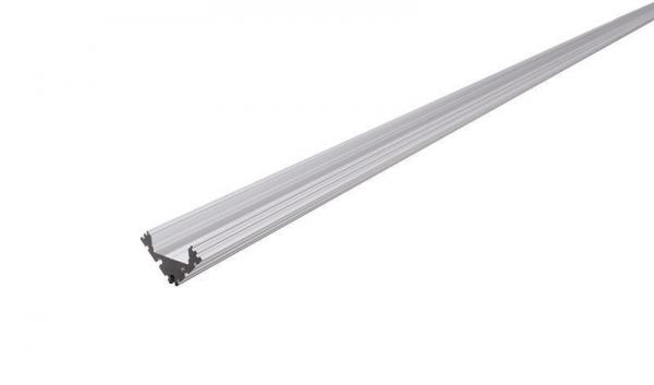 Eck-Profil EV-04-12 für 12 - 13,3 mm LED Stripes, Silber-matt, eloxiert, 3000 mm