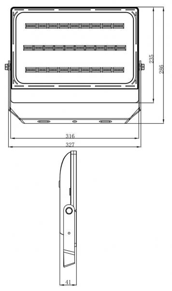 Boden- / Wand- / Deckenleuchte, Brachium, 220-240V AC/50-60Hz, Leistung / Leistungsaufnahme: 100,00