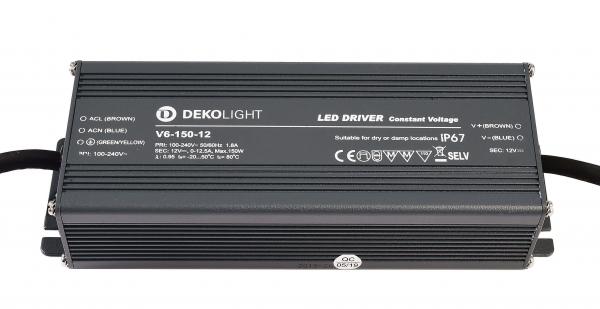 Deko-Light Netzgerät, IP, CV, V6-150-12, spannungskonstant, 100-240V AC/50-60Hz, 12V DC, 1800 mA, 0-