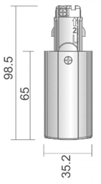 D Line elektrischer Einspeiser links