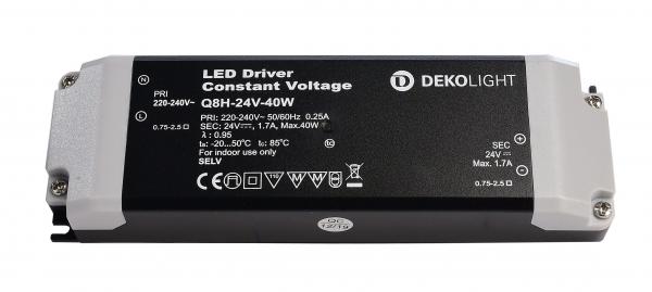 Deko-Light Netzgerät, BASIC, CV, Q8H-24-40W, spannungskonstant, 220-240V AC/50-60Hz, 24V DC, 0-1700