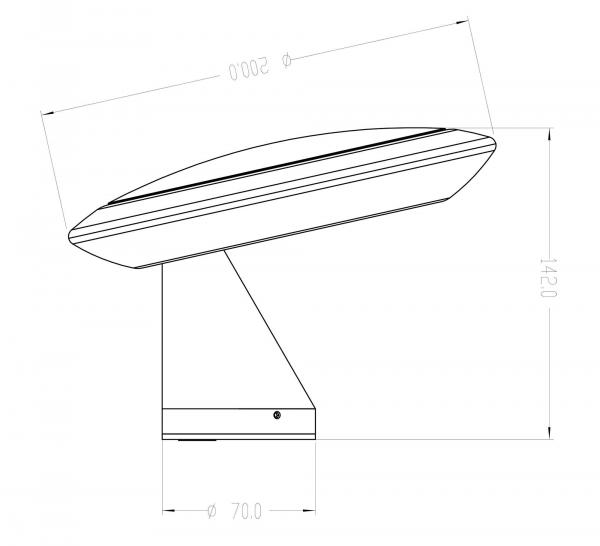 Wandaufbauleuchte, Bermuda, 220-240V AC/50-60Hz, Leistung / Leistungsaufnahme: 10,00 W / 10,60 W