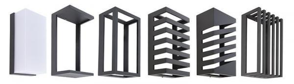 Wandaufbauleuchte, Grumium eckig CCT, 220-240V AC/50-60Hz, Leistung / Leistungsaufnahme: 9,80 W / 10